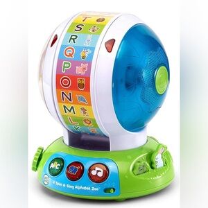 LeapFrog Spin & Sing Alphabet Zoo Blue Interactive Learning Toy NEW
